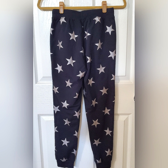 Primary (2) Piece Black & Silver Star Sweatshirt Tunic Sweatpants Girls Size 12 - Picture 10 of 12